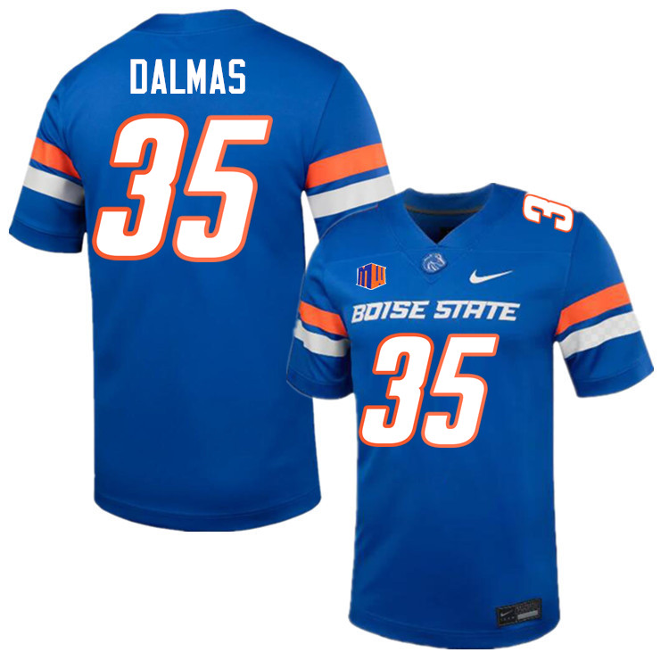 Jonah Dalmas Jersey, Boise State Broncos #35 Jonah Dalmas Football Jersey College Uniforms-Blue